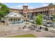 Charming town center with retail and office space and communal outdoor seating at 6815 Berkley Rd, Cumming, GA 30040