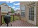 Cozy back deck features an egg-shaped grill and access to outdoor green space at 2207 Concordia Se Way # 12, Mableton, GA 30126