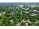 Aerial view of the community showcases proximity to Downtown Atlanta and Vinings Central Condos at 2808 Vinings Central Se Dr # 158, Atlanta, GA 30339