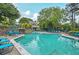 Community pool with ample seating for residents to enjoy sunny days at 2808 Vinings Central Se Dr # 158, Atlanta, GA 30339