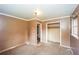 Bedroom with a small closet, ready for customization and new carpets to match your unique style at 3179 Dogwood Dr, Atlanta, GA 30344