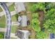Aerial shot showcasing the house, backyard, and surrounding neighborhood at 1839 Tranquil Field Nw Dr, Acworth, GA 30102