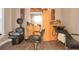 This room is set up with chairs, sink, and cabinets; great salon space at 3310 Vista Creek Dr, Dacula, GA 30019