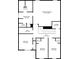 Second floorplan features primary bedroom, laundry, hall, and three additional bedrooms at 911 Sonoma Dr, Lawrenceville, GA 30045