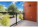 Cozy balcony with metal railing overlooking neighborhood at 367 Parkway Ne Dr # 3, Atlanta, GA 30312
