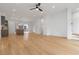 Bright living area featuring hardwood floors with an eat-in kitchen at 367 Parkway Ne Dr # 3, Atlanta, GA 30312