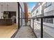 Balcony offers a view of the courtyard and the adjacent living space with a kitchen island at 367 Parkway Ne Dr # 9, Atlanta, GA 30312