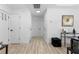 Bright entryway with modern flooring, fresh white walls, and contemporary décor, creating a welcoming atmosphere at 2014 Fence Rd, Dacula, GA 30019
