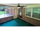 Spacious screened porch with fan offering views of the yard at 3190 Cheru Ct, Decatur, GA 30034