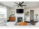 Inviting living room with fireplace and modern decor at 5025 Bryce Ln, Cumming, GA 30040