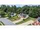 Aerial view of well-maintained homes with green lawns and mature trees in a friendly neighborhood at 1290 Silverstone Trl, Jonesboro, GA 30238