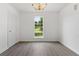 Bedroom featuring a chandelier at 7434 Chads Cir, Jonesboro, GA 30236
