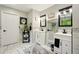 Beautiful bathroom with dual vanities, modern fixtures, and a walk-in shower at 100 Chadwick Pl, Villa Rica, GA 30180