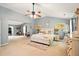 Spacious bedroom with neutral colors, vaulted ceiling, and large windows at 100 Chadwick Pl, Villa Rica, GA 30180