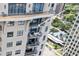 A close up of several luxury condo balconies in a high rise building at 3040 Peachtree Nw Rd # 1803, Atlanta, GA 30305
