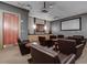 Comfortable theater room with plush seating and a large screen at 3040 Peachtree Nw Rd # 1803, Atlanta, GA 30305