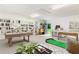Finished basement featuring a pool table, golf putting area, and bar with barstools at 320 Edna Dr, Stockbridge, GA 30281