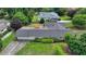 Aerial view of the home with mature trees and a private backyard at 3467 Clubland Dr, Marietta, GA 30068