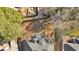 An aerial view of the backyard, deck, and privacy fence at 2021 Cockrell Pointe Nw, Kennesaw, GA 30152