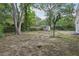 Spacious backyard area with mature trees and plenty of room at 2765 Ocean Valley Dr, Atlanta, GA 30349
