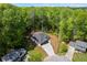 Overhead view showcasing the layout of the home and the surrounding neighborhood at 632 Hunters Cove Ln., Loganville, GA 30052