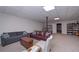 Inviting basement living area featuring plush couches, an area rug, and lots of potential for Gathering fun at 7533 Mason Falls Dr, Winston, GA 30187