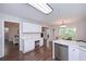 Bright kitchen with stainless appliances and built in desk at 7533 Mason Falls Dr, Winston, GA 30187