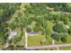 Aerial view of a home on a large lot surrounded by lush greenery and mature trees at 1810 King Mill Rd, Mcdonough, GA 30252