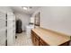 Laundry room with shelving, washer, dryer, and countertops at 1810 King Mill Rd, Mcdonough, GA 30252