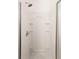 Stand up shower features built-in shelving at 1823 Devon Dr # 1823, Atlanta, GA 30311