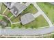 Overhead aerial showing a home with well-maintained grounds and mature trees at 1946 Jeffery Nw Rd, Atlanta, GA 30318
