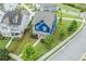 An aerial view showcases the property's well-maintained lawn, established landscaping, and neighborhood at 1946 Jeffery Nw Rd, Atlanta, GA 30318