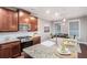 Modern kitchen boasts stainless steel appliances, granite countertops, and ample cabinet space at 1946 Jeffery Nw Rd, Atlanta, GA 30318