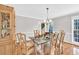 Cozy dining room with a modern touch, ideal for Gathering meals and entertaining at 361 Sarah Ln, Lawrenceville, GA 30046