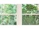 Close up of a window showing lush greenery outside at 530 Village Green Sw Ct, Lilburn, GA 30047