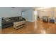 Spacious living and dining area with hardwood floors, neutral paint, and abundant natural light at 2015 Wingate Way, Atlanta, GA 30350