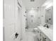 Bright bathroom with tiled shower, marble floors and a modern sink at 3649 Peachtree Ne Rd # 305, Atlanta, GA 30319