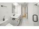 Bathroom featuring a white vanity with marble countertops, and black fixtures at 3649 Peachtree Ne Rd # 305, Atlanta, GA 30319