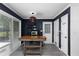 Cozy kitchen with modern appliances, backyard views, and stylish butcher block island at 2093 Kolb Ridge Sw Ct, Marietta, GA 30008