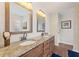 Bathroom features dual vanity with granite countertop at 1615 Nw Vinebrook Nw Ter, Kennesaw, GA 30144