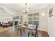 Dining area with a view of the living room at 1615 Nw Vinebrook Nw Ter, Kennesaw, GA 30144