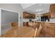 Cozy eat-in kitchen area with classic cabinetry and easy access to the adjoining living space at 9507 Greens Mill Ct, Loganville, GA 30052