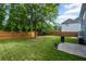 Spacious backyard featuring a large shade tree and wooden privacy fence at 2261 Seatton Ct, Marietta, GA 30062