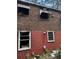 Exterior view showing brick and cinderblock with awning covered windows at 2625 Baker Nw Rd, Atlanta, GA 30318