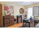 Bright office space with wood floors, and multiple work stations at 7435 Woodruff Way, Stone Mountain, GA 30087