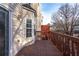 Cozy outdoor deck with wooden railing, attached to home at 805 Abbotts Mill Ct # 74, Duluth, GA 30097