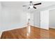 Spacious bedroom featuring hardwood floors and ample natural light at 805 Abbotts Mill Ct # 74, Duluth, GA 30097