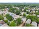Aerial view of residential neighborhood lined with mature green trees at 1104 Victoria Ne St, Brookhaven, GA 30319