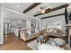 Open-concept living room connects seamlessly to the kitchen and dining area, great for entertaining at 1104 Victoria Ne St, Brookhaven, GA 30319