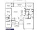 First-floor plan featuring a Primary bedroom, three additional bedrooms, and an open-concept kitchen and Gathering room at 366 Charles Ridge #53, Dallas, GA 30157